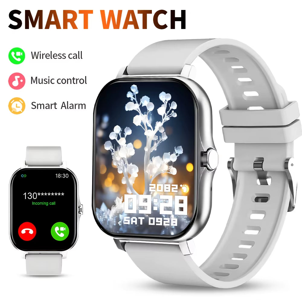 LAXASFIT 2025 New Smart Watch Bluetooth Call Message Reminder Man Woman Gift Full Touch Screen Sports Fitness Smart Watch