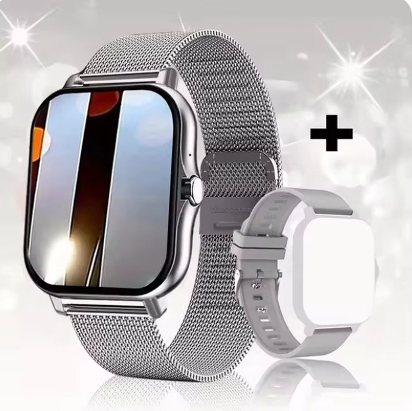 LAXASFIT 2025 New Smart Watch Bluetooth Call Message Reminder Man Woman Gift Full Touch Screen Sports Fitness Smart Watch