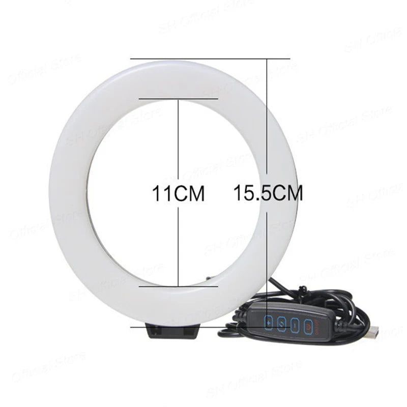 Get Your Perfect Glow! 🌟 6-Inch LED Ring Light with Tripod for Stunning Selfies & Photography! 📸✨