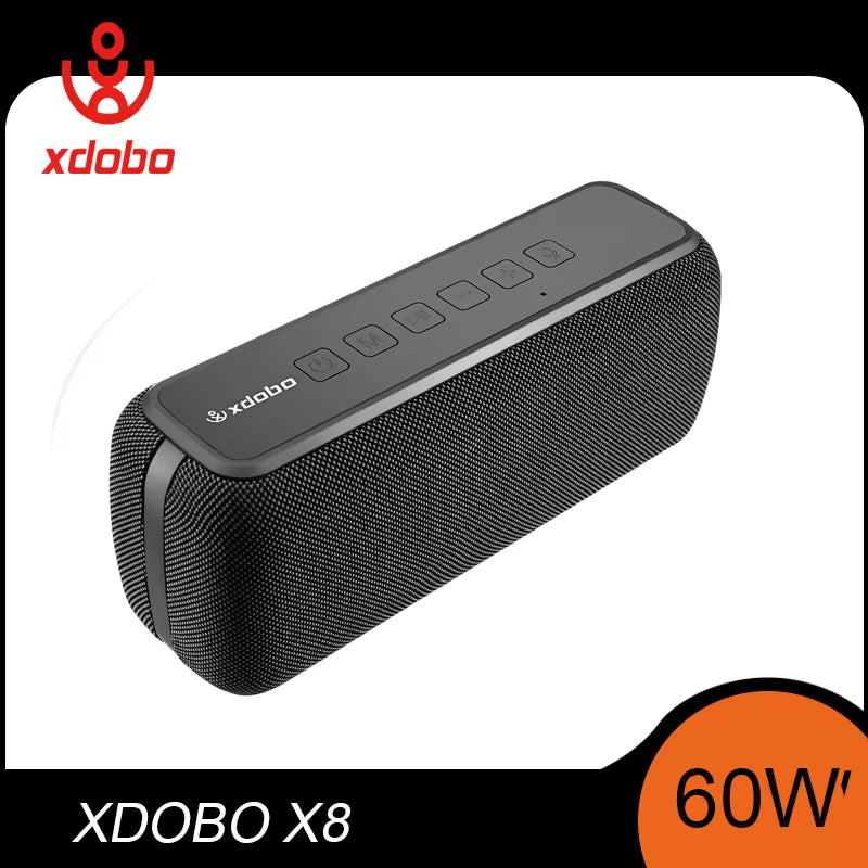 Unleash the Party Anywhere with XDOBO X8: 60W Waterproof Bluetooth Speakers with Bass Subwoofer & TWS Function! 🎶🔥💦