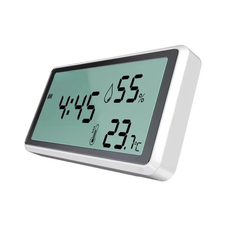 Electronic Thermometer Hygrometer Weather Station for Home Indoor High Precision with Table Clock Temperature Controller