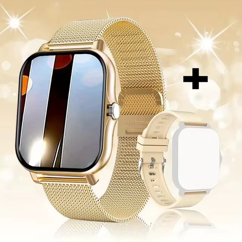 LAXASFIT 2025 New Smart Watch Bluetooth Call Message Reminder Man Woman Gift Full Touch Screen Sports Fitness Smart Watch