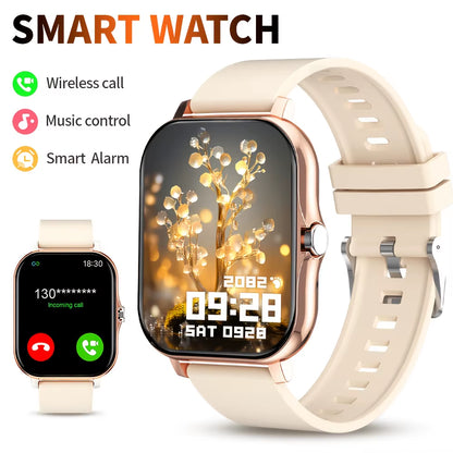 LAXASFIT 2025 New Smart Watch Bluetooth Call Message Reminder Man Woman Gift Full Touch Screen Sports Fitness Smart Watch