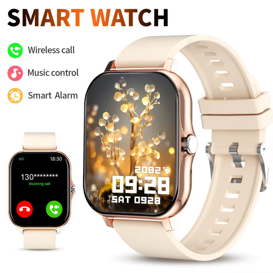 LAXASFIT 2025 New Smart Watch Bluetooth Call Message Reminder Man Woman Gift Full Touch Screen Sports Fitness Smart Watch