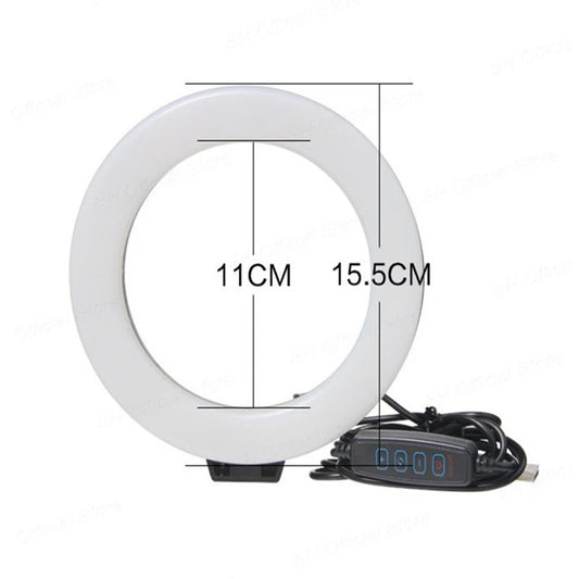 Get Your Perfect Glow! 🌟 6-Inch LED Ring Light with Tripod for Stunning Selfies & Photography! 📸✨